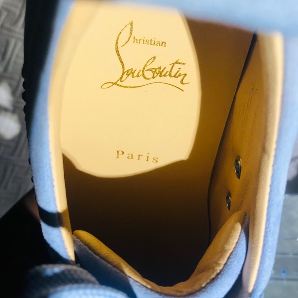 ⚡️SALE Louboutin Louis Junior Spike Flat Suede - Picture 3 of 10